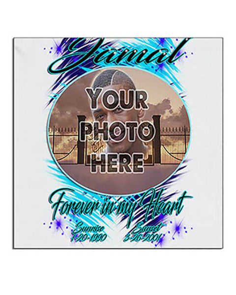 PT006 Personalized Airbrush Your Photo On a Ceramic Coaster