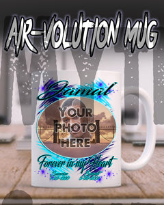 PT006 Personalized Airbrush Your Photo On a Ceramic Coffee Mug