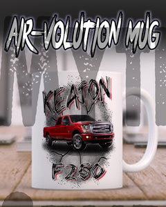 PTV001 Personalized Airbrush Your Vehicle On a Ceramic Coffee Mug