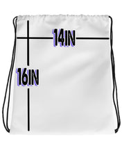 G010 Digitally Airbrush Painted Personalized Custom Cheerleader pom pom Drawstring Backpack