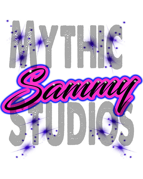 A005 Personalized Airbrush Name Design Ceramic Coaster