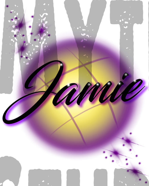 A006 Personalized Custom Airbrushed Name Writing Color Party Design Gift Hoodie