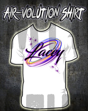 A008 Personalized Custom Airbrushed Name Writing Color Party Design Gift Shirt