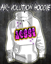 A009 Personalized Custom Airbrushed Name Writing Color Party Design Gift Hoodie
