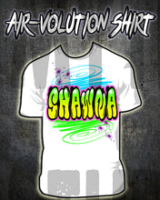 A010 Personalized Custom Airbrushed Name Writing Color Party Design Gift Shirt