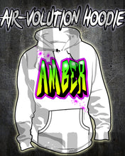 A011 Personalized Custom Airbrushed Name Writing Color Party Design Gift Hoodie