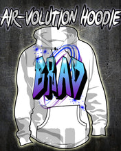 A012 Personalized Custom Airbrushed Name Writing Color Party Design Gift Hoodie