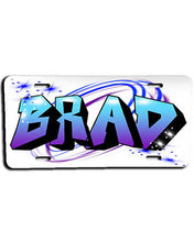 A012 Personalized Custom Airbrushed Name Writing Color Party Design Gift License Plate Tag