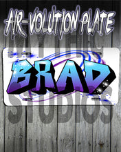 A012 Personalized Custom Airbrushed Name Writing Color Party Design Gift License Plate Tag