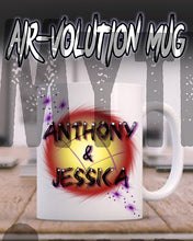 A013 Personalized Airbrush Name Design Ceramic Coffee Mug
