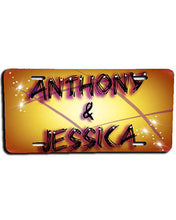 A013 Personalized Custom Airbrushed Name Writing Color Party Design Gift License Plate Tag
