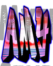 A014 Personalized Custom Airbrushed Name Writing Color Party Design Gift License Plate Tag