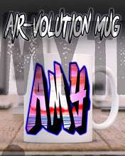 A014 Personalized Airbrush Name Design Ceramic Coffee Mug