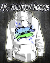 A015 Personalized Custom Airbrushed Name Writing Color Party Design Gift Hoodie