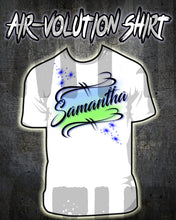 A015 Personalized Custom Airbrushed Name Writing Color Party Design Gift Shirt