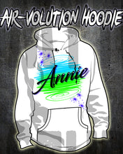 A016 Personalized Custom Airbrushed Name Writing Color Party Design Gift Hoodie