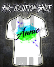 A016 Personalized Custom Airbrushed Name Writing Color Party Design Gift Shirt