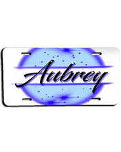 A017 Personalized Custom Airbrushed Name Writing Color License Plate Tag