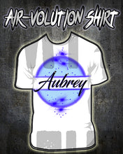 A017 Personalized Custom Airbrushed Name Writing Color Shirt