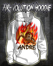 B032 custom personalized airbrush Devil Monkey Hoodie Sweatshirt