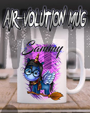 B148 Personalized Airbrush Unicorn Wizard Ceramic Coffee Mug