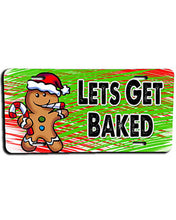 B153 Personalized Airbrush Gingerbread Man License Plate Tag