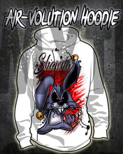 B174 custom personalized airbrush Evil Rabbit Hoodie Sweatshirt