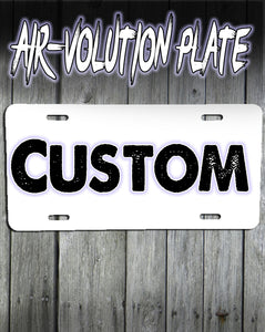 Z003 Custom License Plate Tag "Design You Own"