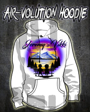 E028 Personalized Airbrush Kids Silhouette Hoodie Sweatshirt