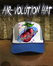 F003 Personalized Airbrushed Best Friend Cherries Snapback Trucker Hat