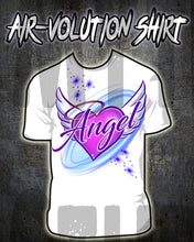 F006 Personalized Airbrushed Angel WingsTee Shirt