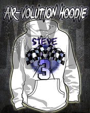 F013 Personalized Airbrushed Racing Hoodie Sweatshirt