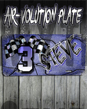 F013 Personalized Airbrushed Racing License Plate Tag