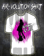 F017 Personalized Airbrushed Rock Star Tee Shirt