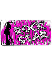 F017 Personalized Airbrushed Rock Star License Plate Tag