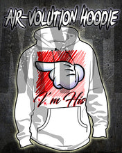 F035 Personalized Airbrushed Hand Hoodie Sweatshirt