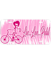 F049 Digitally Airbrush Painted Personalized Custom Bicycle    Auto License Plate Tag