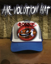 G003 Personalized Airbrush Football Snapback Trucker Hat
