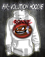 G003 Personalized Airbrush Football Hoodie Sweatshirt