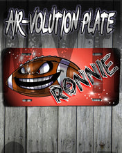 G003 Personalized Airbrush Football License Plate Tag