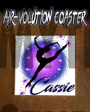 G007 Personalized Airbrush Dancer Ceramic Coaster