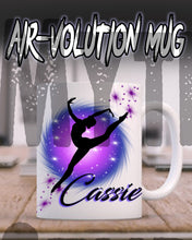 G007 Personalized Airbrush Dancer Ceramic Coffee Mug
