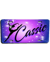 G007 Personalized Airbrush Dancer License Plate Tag