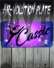G007 Personalized Airbrush Dancer License Plate Tag