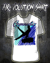 G013 Personalized Airbrush Gymnastics Tee Shirt