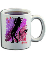 G014 Personalized Airbrush Singer Musician Ceramic Coffee Mug