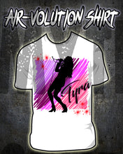 G014 Personalized Airbrush Singer Musician Tee Shirt