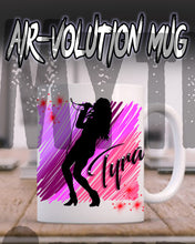 G014 Personalized Airbrush Singer Musician Ceramic Coffee Mug