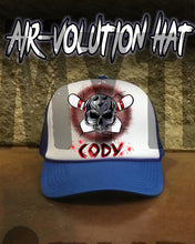 G017 Personalized Airbrush Bowling Snapback Trucker Hat