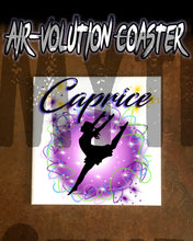 G018 Personalized Airbrush Dancer Ceramic Coaster